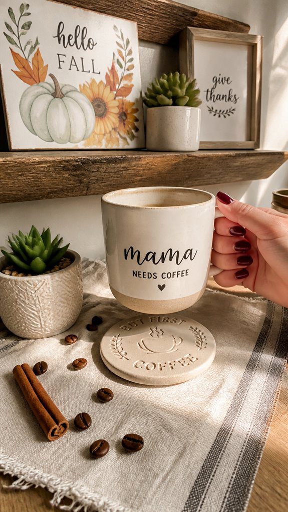 personalized coffee space decor
