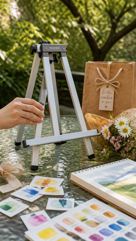 portable adjustable lightweight easels