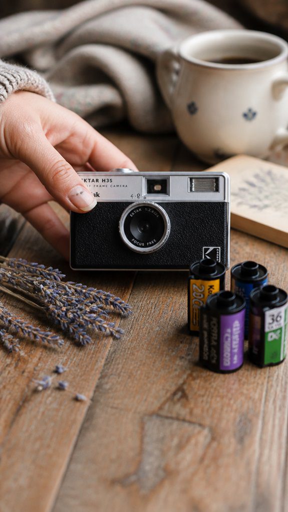 retro instant film photography